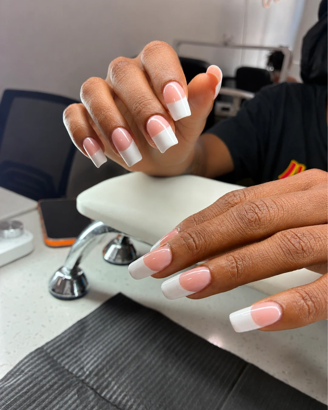 French manicure appointment at Alura Beaute
